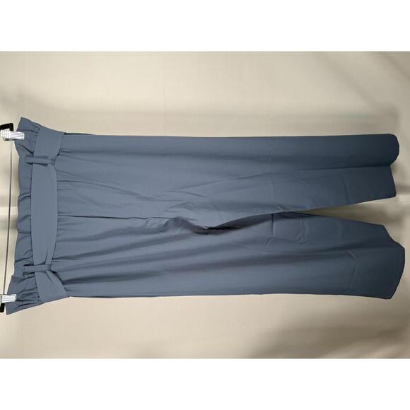 NWT Halara High Waisted Belted Pocket Wide Leg Work Pants Deep Sea Gray Blue XL - Picture 7 of 13